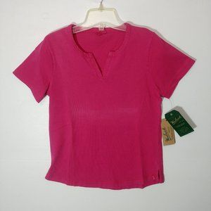 Woolrich Womens Split Neck Tee - Size XS - Pre-owned - R8SQVB